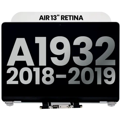 Complete LCD Display Assembly For MacBook Air 13" A1932 (2018-2019) (Used OEM Pull: Grade B) (Silver)
