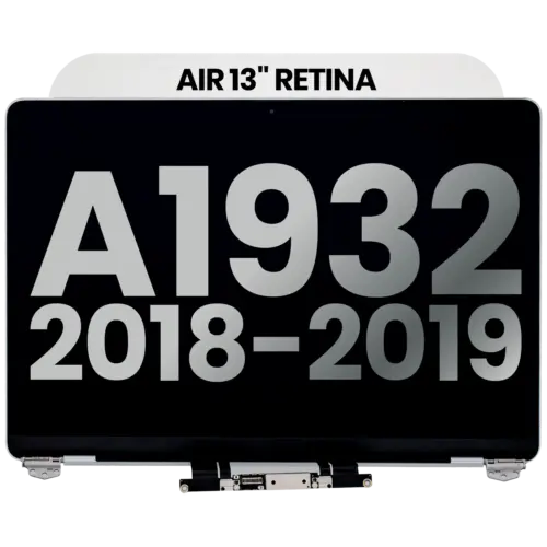 Complete LCD Display Assembly For MacBook Air 13" A1932 (2018-2019) (Used OEM Pull: Grade A) (Silver)