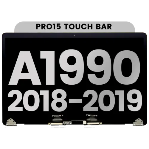 Complete LCD Display Assembly For MacBook Pro 15" A1990 (2018-2019) (Used OEM Pull: Grade A) (Silver)