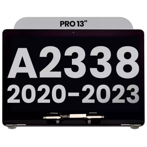 Complete LCD Display Assembly For MacBook Pro 13" A2338 (2020) (Used OEM Pull: Grade A) (Space Gray)