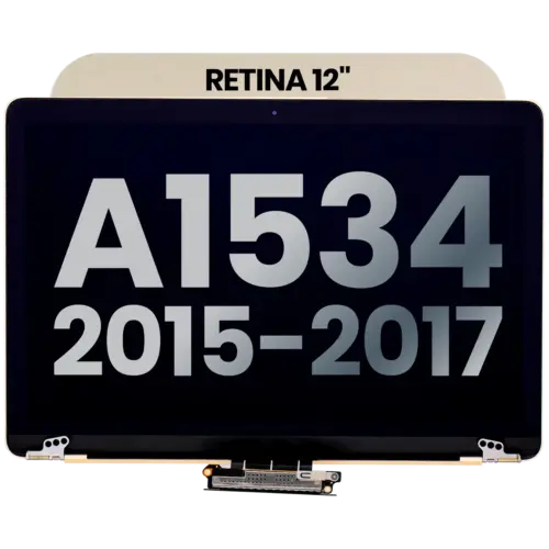 Complete LCD Display Assembly For MacBook 12" A1534 (2015-2017) (Used OEM Pull: Grade A) (Gold)