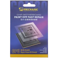 CPU Repair vert Oil Stencil (A8 - A18 Pro) pour iPhone 6-16 Series (COM80) (Mechanic)