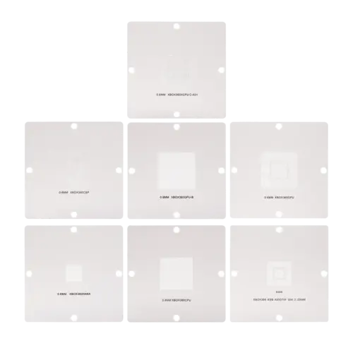 BGA Reballing Stencils For Xbox 360 (7 Piece Set)
