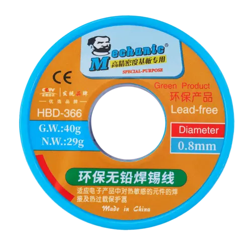 Fil à souder à âme de colophane 0,8 mm (sans plomb) (mécanique) – Image 4
