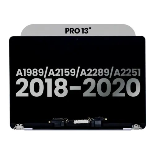 Complete LCD Display Assembly For MacBook Pro 13" A1989 (2018-2019) / A2159 (2019) / A2289 / A2251 (2020) (Used OEM Pull: Grade B) (Space Gray)