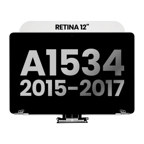 Complete LCD Display Assembly For MacBook 12" A1534 (2015-2017) (Used OEM Pull: Grade A) (Silver)