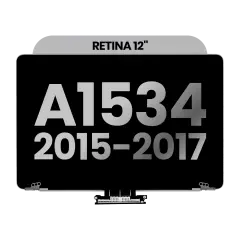 Complete LCD Display Assembly For MacBook 12" A1534 (2015-2017) (Used OEM Pull: Grade A) (Space Gray)