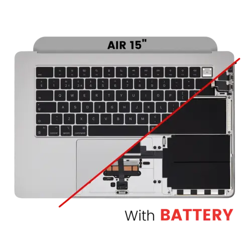 Top Case Assembly With Battery And Keyboard For MacBook Air 15" (A2941 / Mid 2023) (UK Keyboard) (Silver)