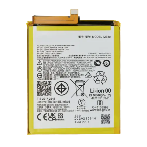 Replacement Battery For Motorola Edge 20 (XT2143 / 2021) (MB40) (Genuine OEM)