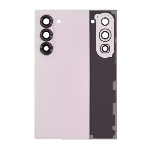 Back Cover Glass With Camera Lens For Samsung Galaxy Z Fold 6 5G (Aftermarket Plus) (Pink)