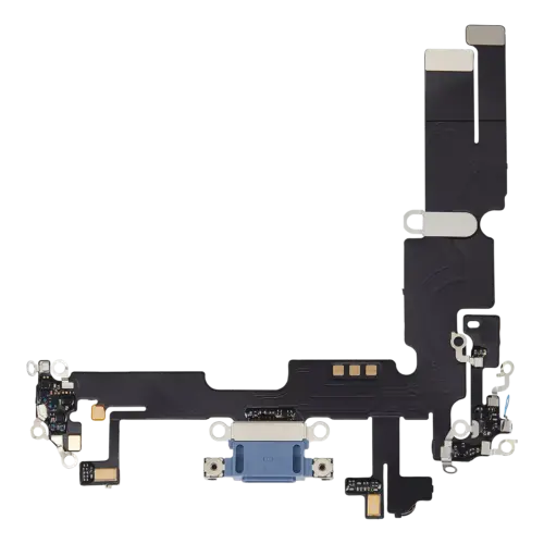 Charging Port Flex Cable For iPhone 14 Plus (Aftermarket Plus) (Blue)