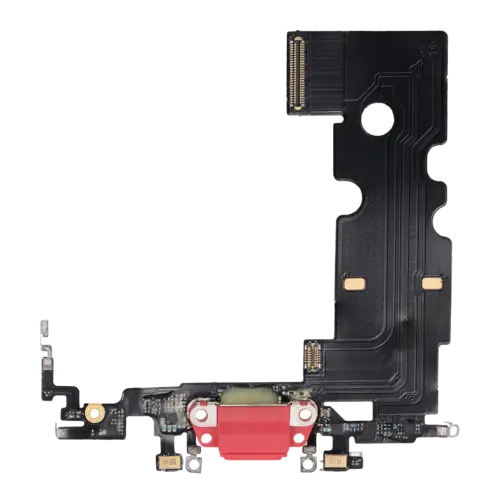 Nappe de connecteur de charge pour iPhone SE (2020) (compatible qualité supérieure) (rouge)