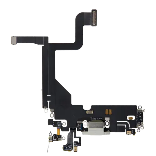 Câble flexible de port de charge pour iPhone 13 Pro (pièce d'origine d'occasion) (argenté)