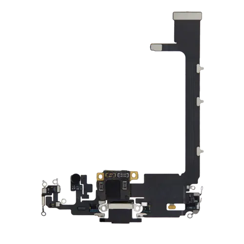 Câble flexible de port de charge avec carte pour iPhone 11 Pro Max (pièce d'origine d'occasion) (gris sidéral)
