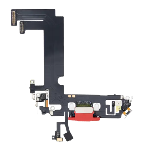 Charging Port Flex Cable For iPhone 12 Mini (Aftermarket Plus) (Red)