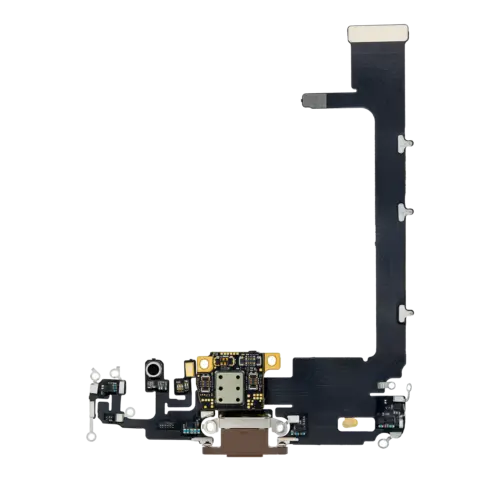 Câble flexible de port de charge avec carte pour iPhone 11 Pro Max (Aftermarket Plus) (Or)