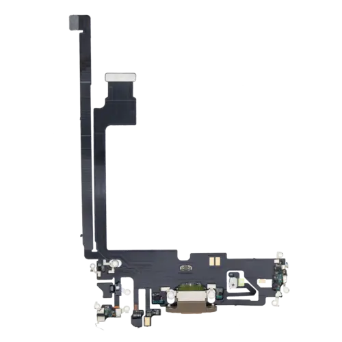 Charging Port Flex Cable For iPhone 12 Pro Max (Premium) (Gold)