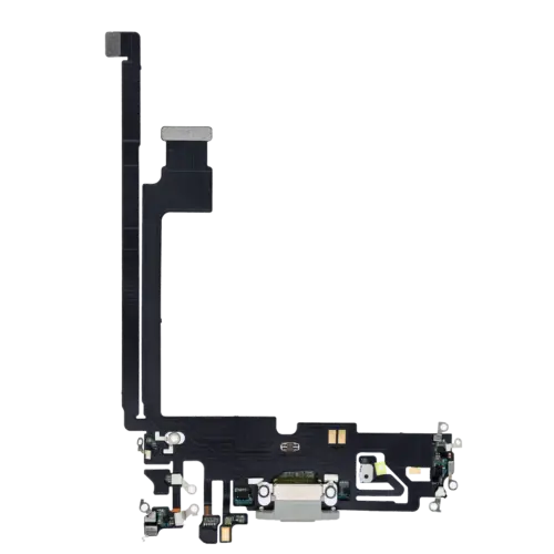 Charging Port Flex Cable For iPhone 12 Pro Max (Premium) (Silver)