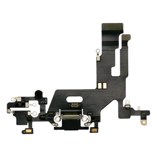 Charging Port Flex Cable For iPhone 11 (Premium) (Black)