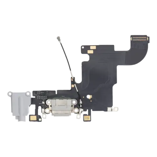 Charging Port Flex Cable For iPhone 6S (Aftermarket) (Silver)
