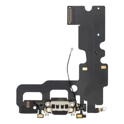 Charging Port Flex Cable For iPhone 7 (Premium) (Jet / Matte Black)