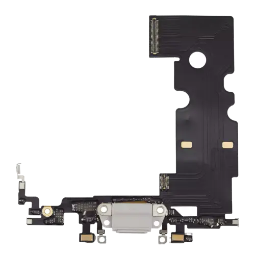 Charging Port Flex Cable For iPhone 8 (Premium) (Silver)
