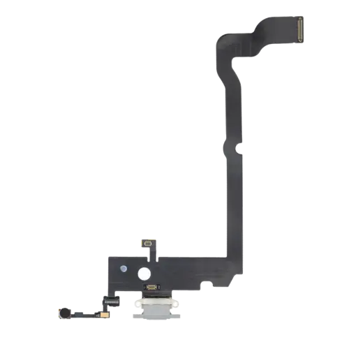 Charging Port Flex Cable For iPhone XS Max (Premium) (Silver)