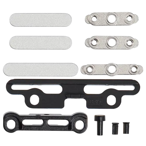 Full Button And Bracket Set For iPad Pro 11" 5th Gen (2024) / Pro 13" 7th Gen (2024) / Pro 11" 6th Gen (2025) / Pro 13" 8th Gen (2025) (11 Piece Set) (Silver)