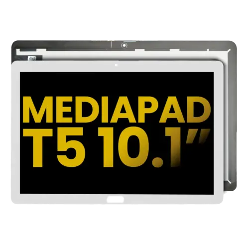 Écran LCD sans cadre pour Huawei MediaPad T5 10,1" (version LTE) (reconditionné) (blanc)