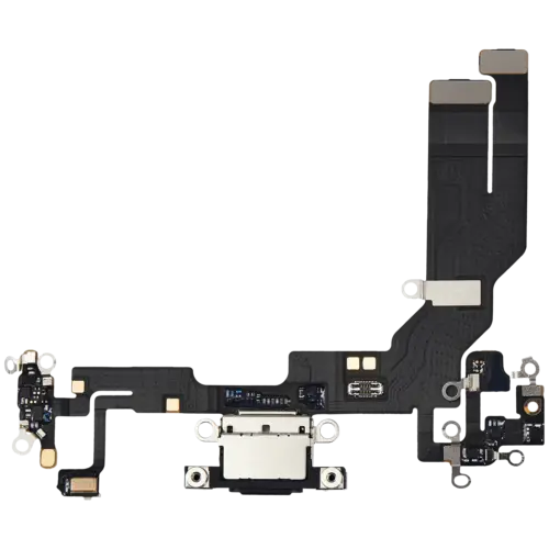 Câble flexible de port de charge compatible avec iPhone 16e / 17e (Premium) (Noir) – Image 6