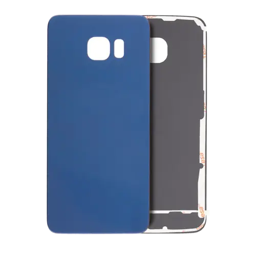 Back Cover Glass For Samsung Galaxy S6 Edge (No Logo) (Aftermarket Plus) (Black Sapphire)