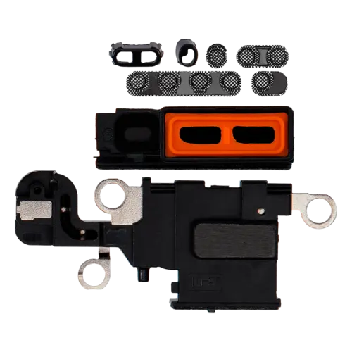 Grille de haut-parleur/micro pour iPhone 15 (noire) (lot de 10)