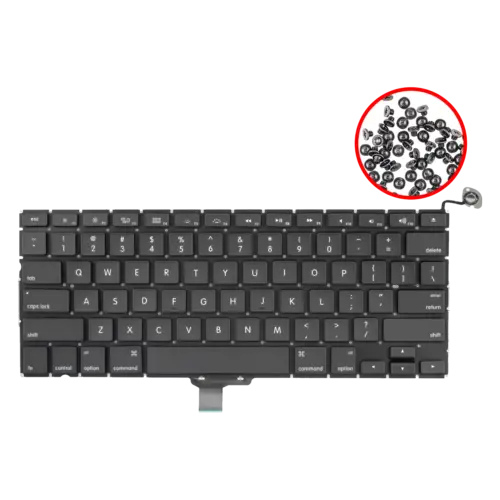 Keyboard W/ Backlight & Screws (US English) For MacBook Pro 13" A1278 (2009-2012)
