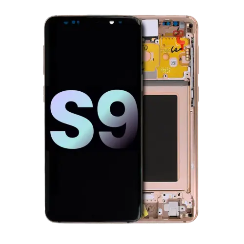 OLED Assembly With Frame For Samsung Galaxy S9 (Service Pack) (Sunrise Gold)