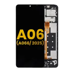 Écran LCD complet avec cadre pour Samsung Galaxy A06 5G (A066/ 2025) (reconditionné) (toutes couleurs)