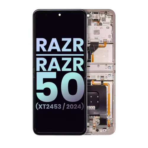 Main OLED Assembly For Motorola Razr / Razr 50 (XT2453 / 2024) (Genuine OEM) (Beach Sand)