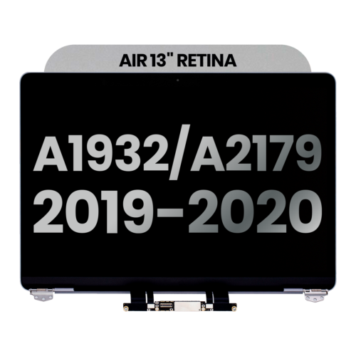 Complete LCD Display Assembly For MacBook Air 13" A1932 (2019) / A2179 (2020) (Used OEM Pull: Grade A) (Space Gray)