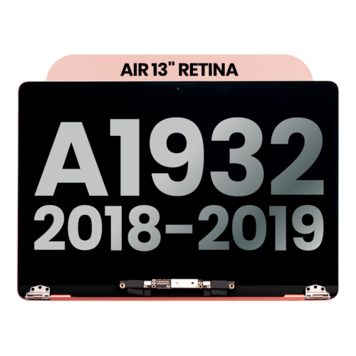 Complete LCD Display Assembly For MacBook Air 13" A1932 (2018-2019) (Used OEM Pull: Grade A) (Rose Gold)