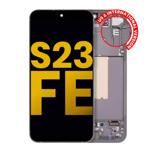Bloc écran OLED avec cadre pour Samsung Galaxy S23 FE 5G (US & International Version) (reconditionné) (graphite) – Image 3