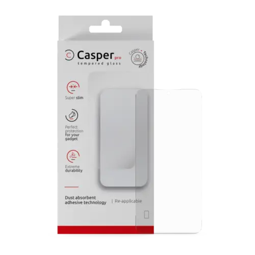 Casper Pro Tempered Glass For Samsung Galaxy S25 Edge (Retail Pack) (Clear)