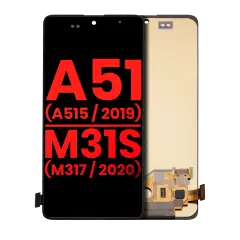 OLED Assembly Without Frame For Samsung Galaxy A51 4G (A515 / 2019) / M31S (M317 / 2020) (Aftermarket Plus) (All Colors)