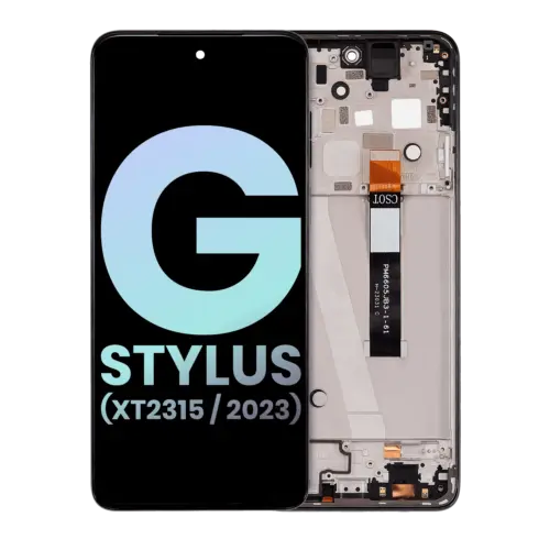 LCD Assembly With Frame For Motorola Moto G Stylus 5G (XT2315 / 2023) (Genuine OEM) (Cosmic Black)