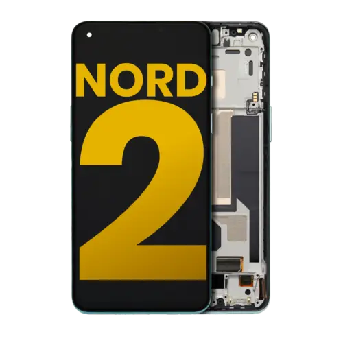 OLED Assembly With Frame For OnePlus Nord 2 5G (Refurbished) (Green Wood)