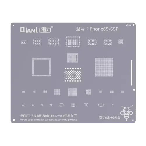 Pochoir Bourdon (QS02) pour iPhone 6S / 6S Plus (Qianli) – Image 2