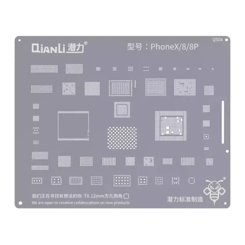 Bumblebee Stencil (QS04) For iPhone X / 8 / 8 Plus (Qianli) – Image 2