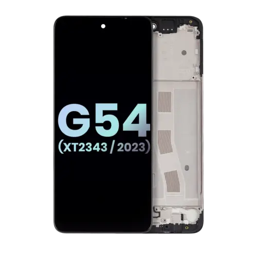 LCD Assembly With Frame For Moto G54 (XT2343 / 2023) (Genuine OEM) (Black)