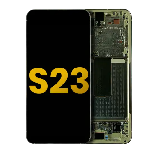 OLED Assembly With Frame For Samsung Galaxy S23 5G (US & International) (Refurbished) (Cream)