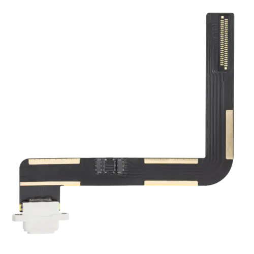 Charging Port Flex Cable For iPad Air 1 / iPad 5 (2017) / iPad 6 (2018) (Soldering Required) (Aftermarket Plus) (White)