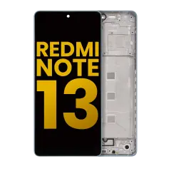 Bloc écran OLED avec cadre pour Xiaomi Redmi Note 13 5G (reconditionné) (bleu)