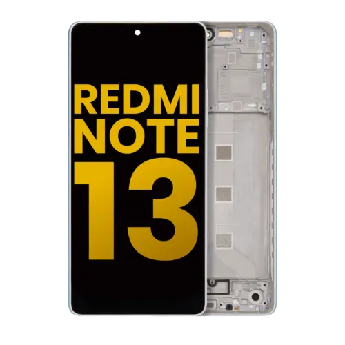 Bloc écran OLED avec cadre pour Xiaomi Redmi Note 13 5G (reconditionné) (blanc) – Image 2